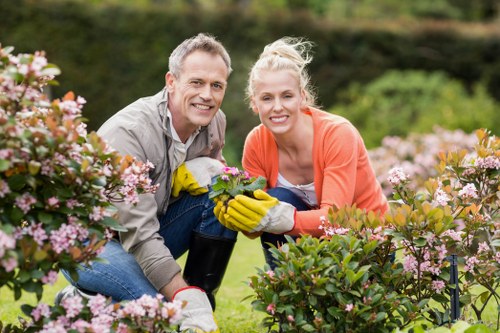 Professional patio washing equipment cleaning paving in Whitton